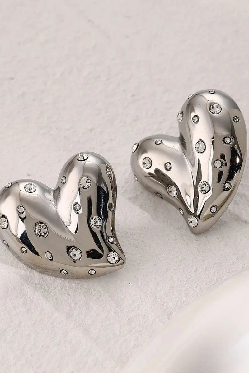 silver sparkle hearts