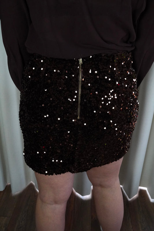 Glitter choco skirt