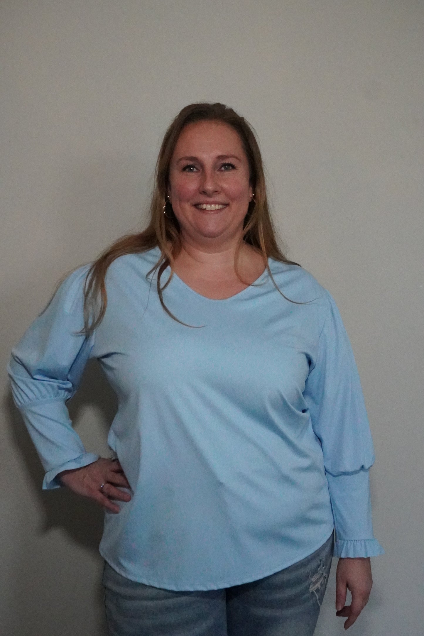 CURVY ruffel top diverse kleuren