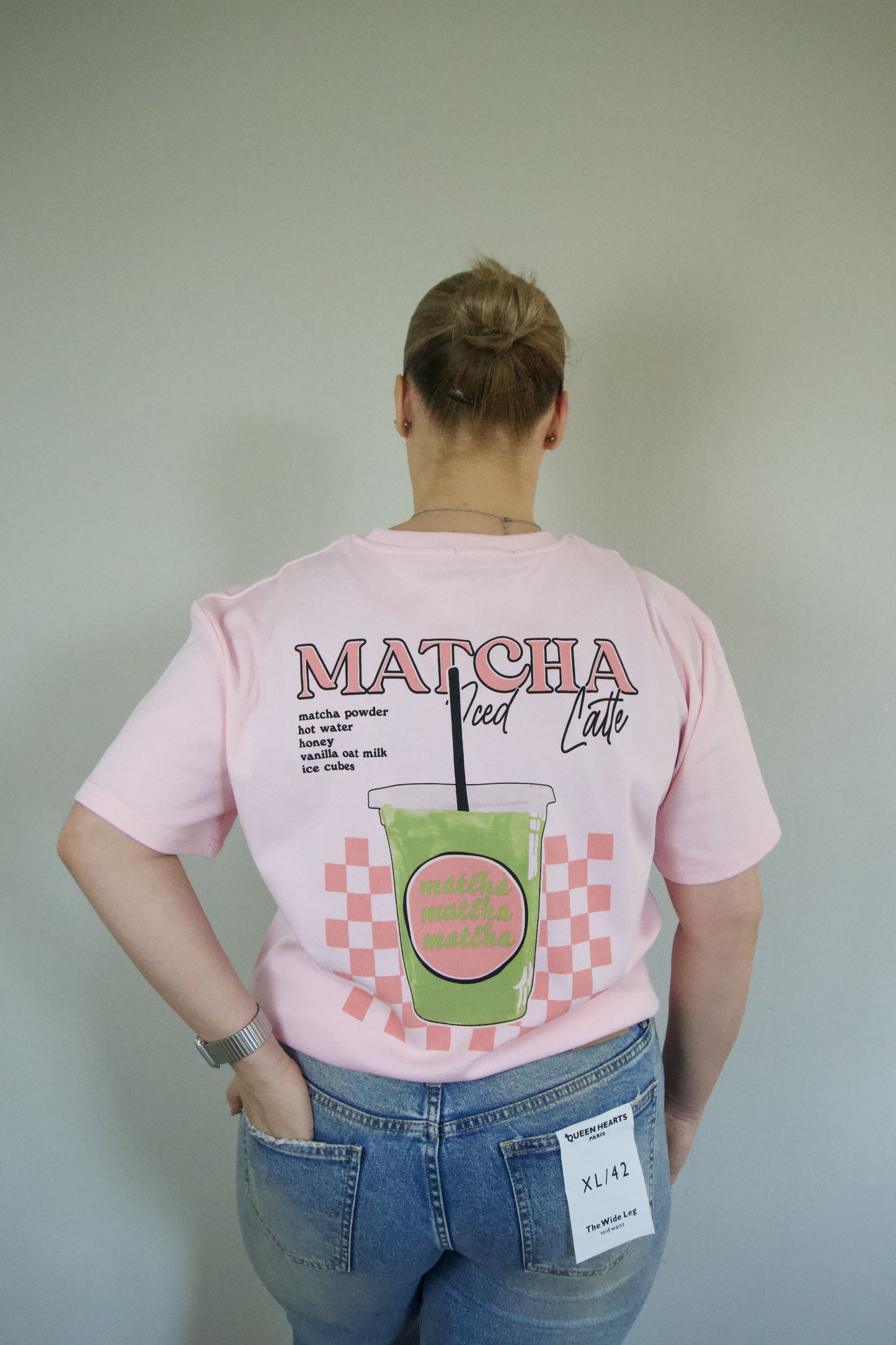 Pink matcha Tee