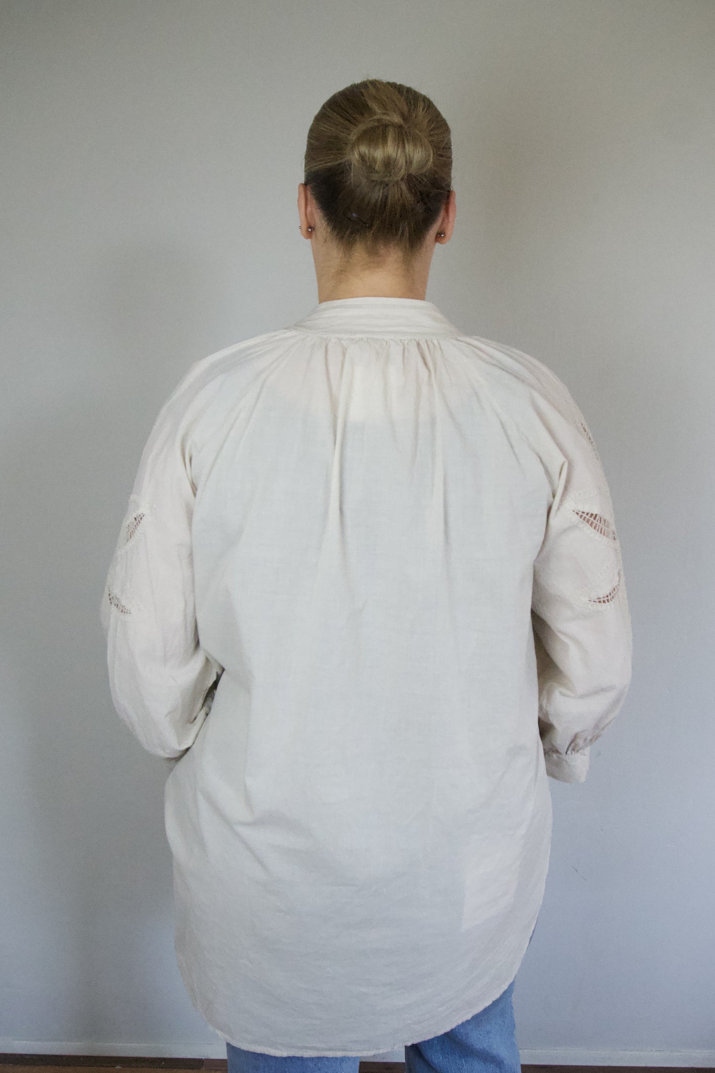 Beige ibiza blouse