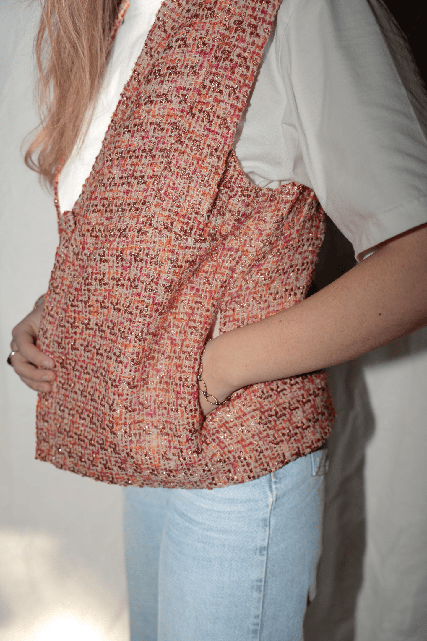 Gilet Beige roze