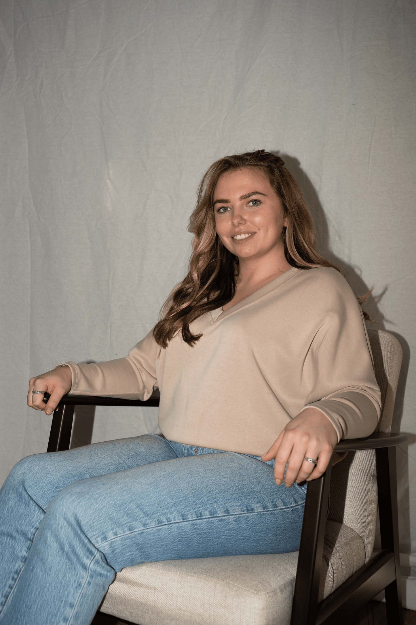 Soft sweaters V Hals diverse kleuren
