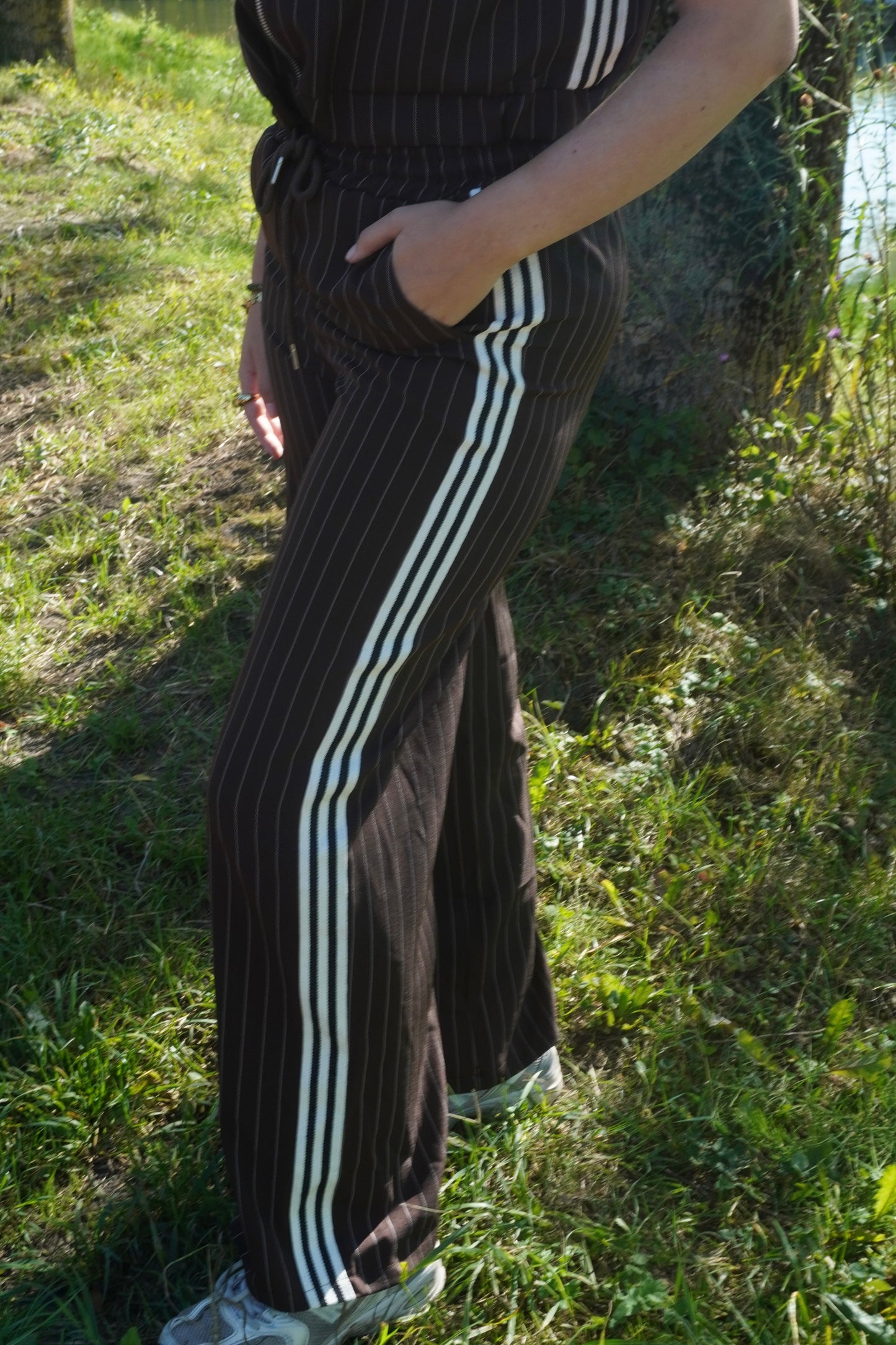 Stripe pantalon