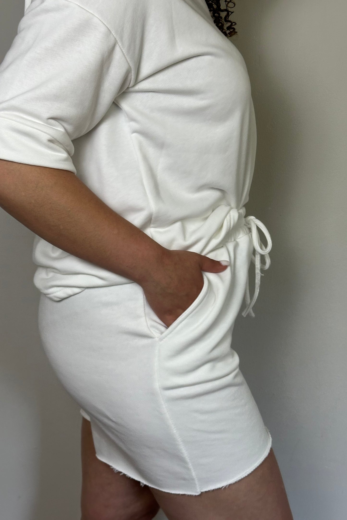 White comfy short