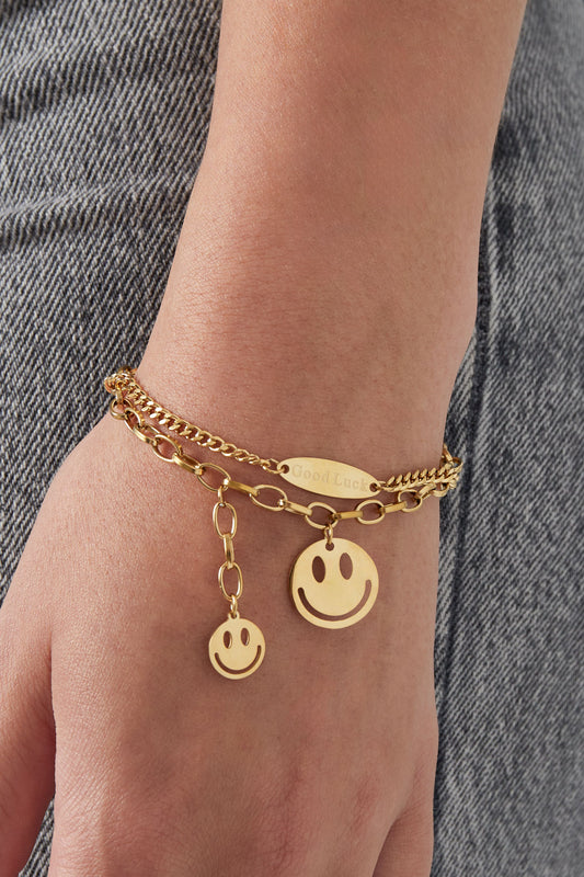 Golden smile armband