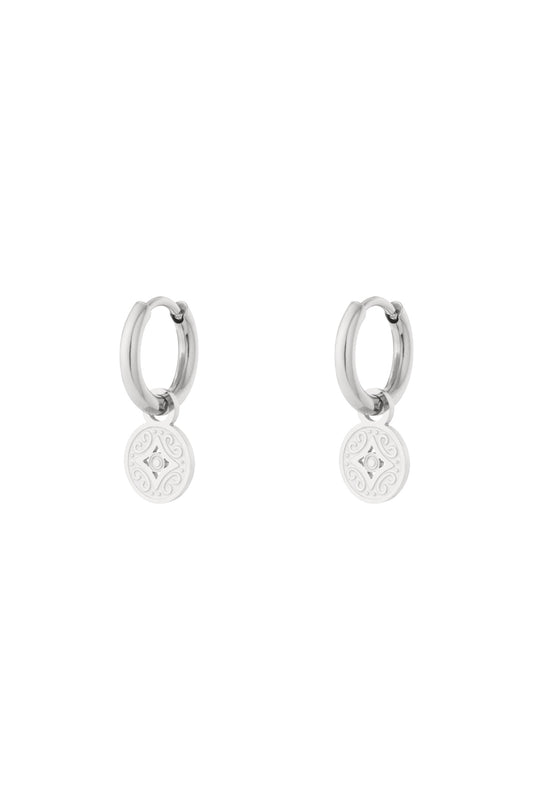 Silver marakech oorbellen