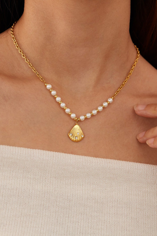 Schelp pearls ketting