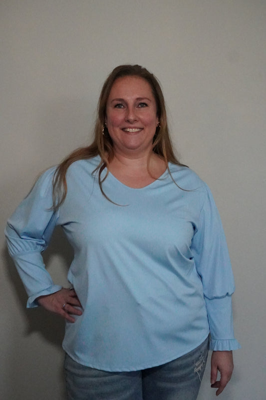 CURVY ruffel top diverse kleuren
