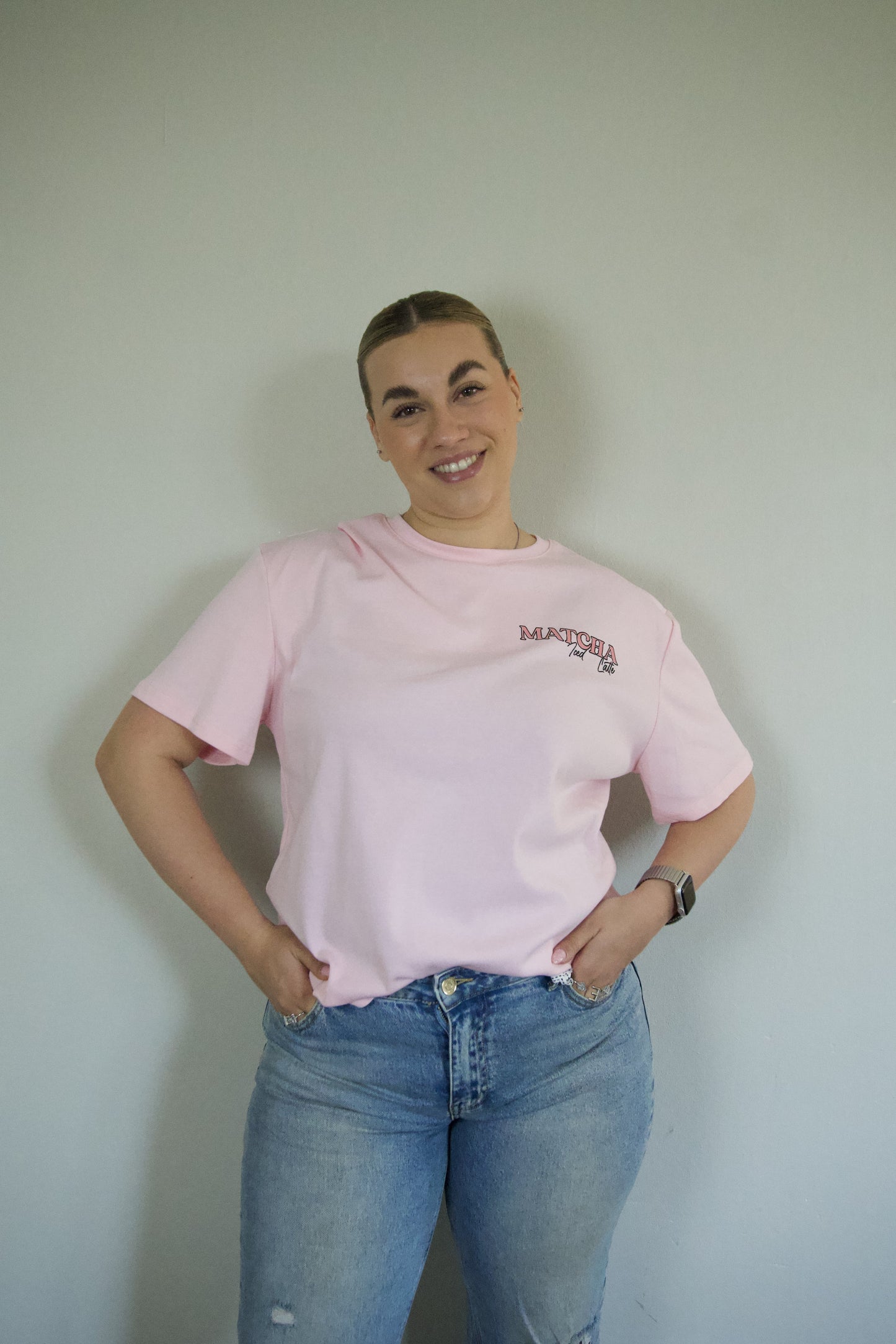 Pink matcha Tee