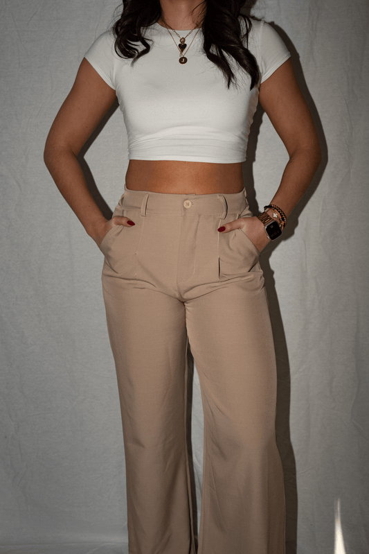 Beige Pantalon