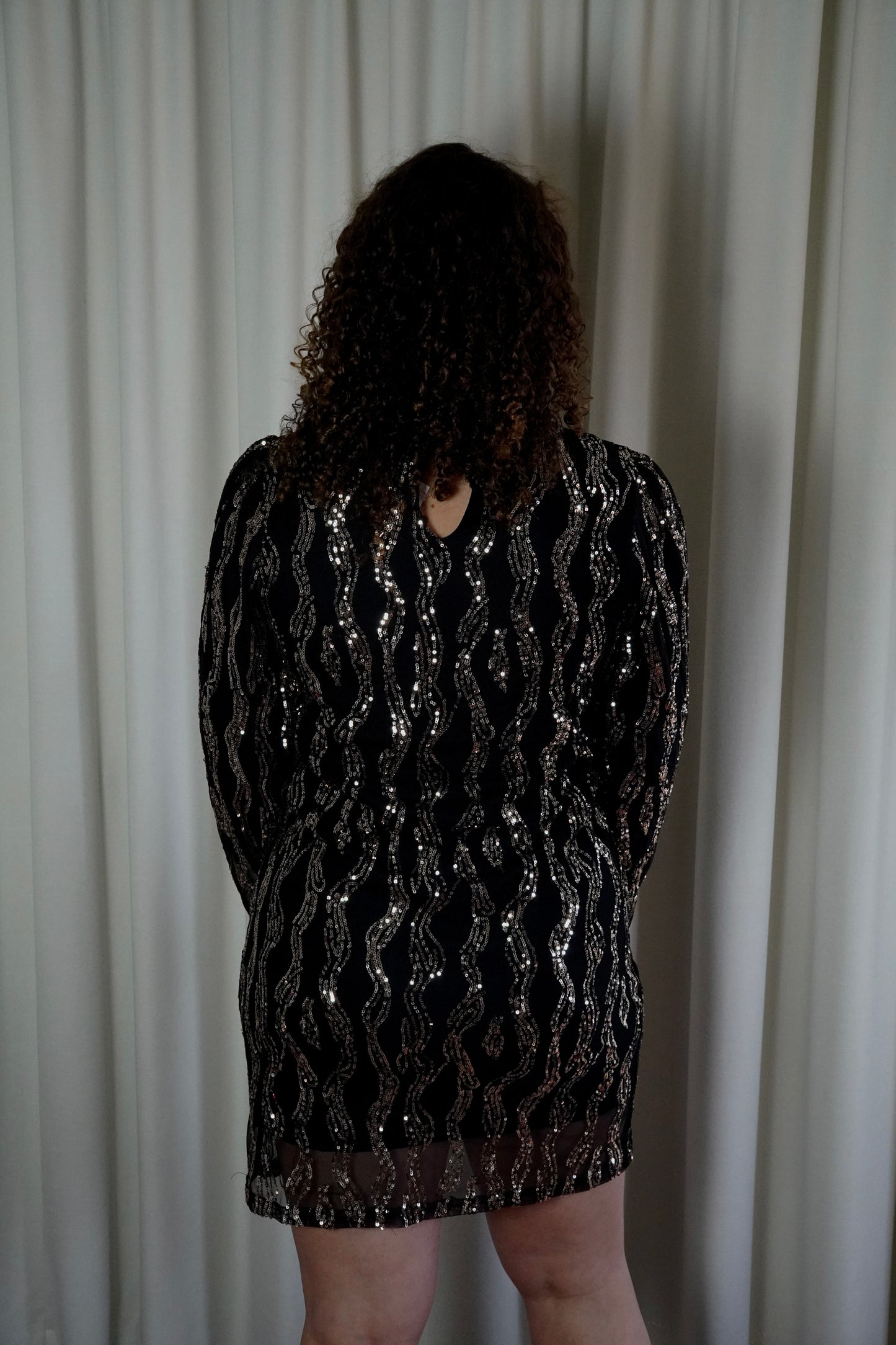 Golden swirl dress