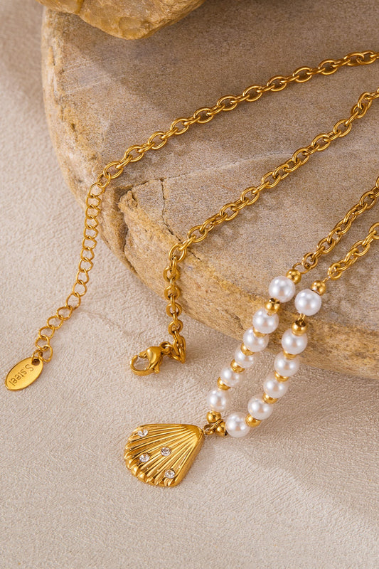 Schelp pearls ketting