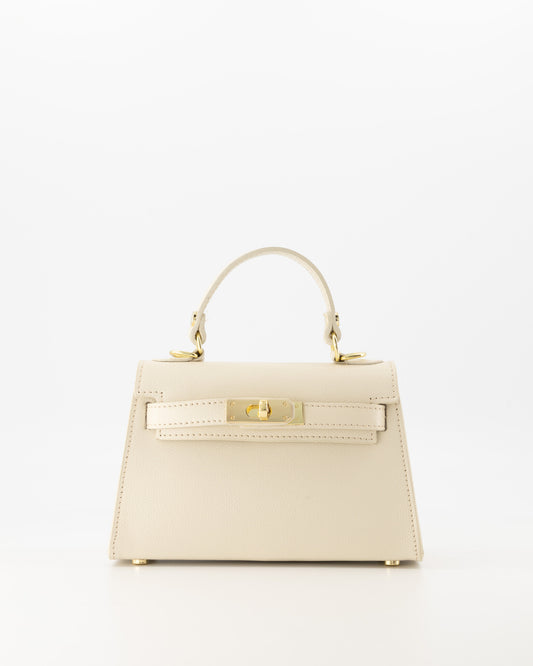 Cream Grace leather bag